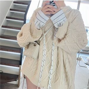 Sadie Shirt Combo Knit Pullover NEW WITH TAG S/M